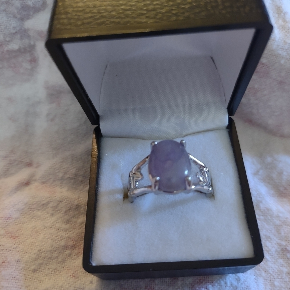 New women's purple amethyst color size 9 1/4 ring